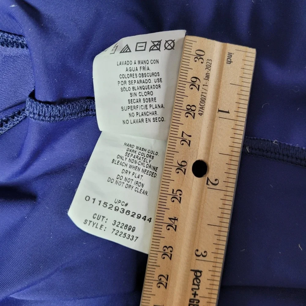 Speedo Womens One Piece Swimsuit X Blue Modest‎ Cut Classic Size 6